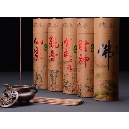 Wholesale Buddha Incense Guanyin God Stick Smokeless Aroma Incense Bamboo Stick Incense Pray Blessing Buddha Temple Supply