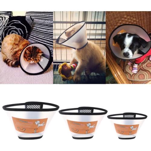 YYSD Pet Dog Cat Elizabethan Collar Wound Healing Protection Cone E- Collar