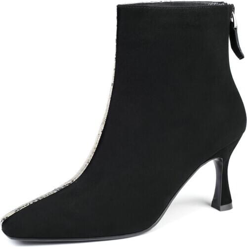 SKLFGXZY 2020 New Autumn/winter Womens boots Genuine leather Chelsea boots Chelsea European brands handmade