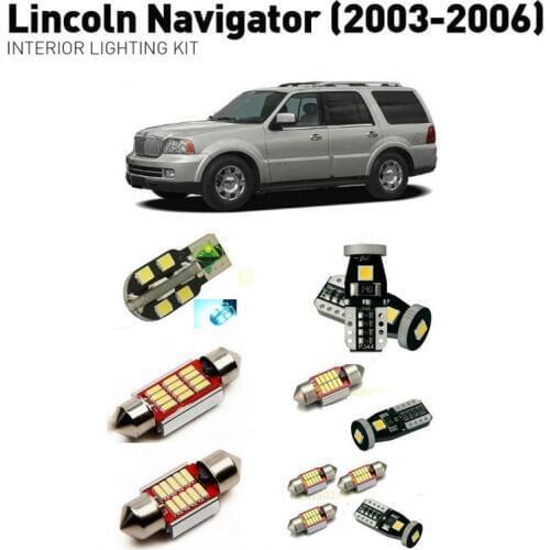 Led interior lights For Lincoln navigator 2003-2006 19pc Led Lights For Cars lighting kit automotive bulbs Canbus