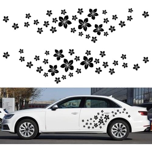Universal Car Stickers Decals Cherry Blossom Floral Automobile Window Body Decoration Auto Exterior Styling Accessories