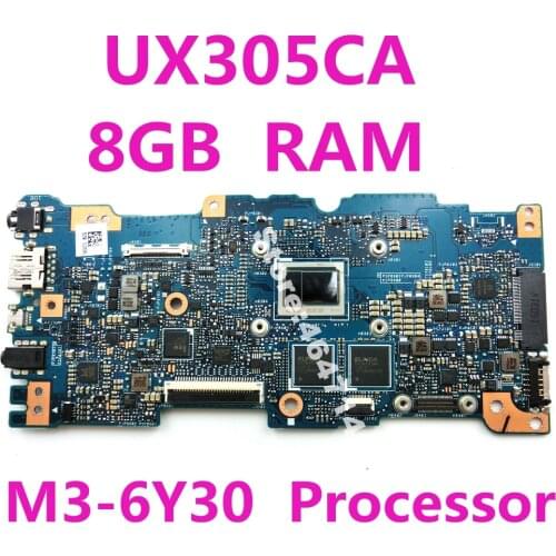 UX305CA Motherboard M3-6Y30 Processor 8GB RAM For ASUS Zenbook UX305 UX305C UX305CA Ultrabook Laptop Mainboard UX305CA Mainboard