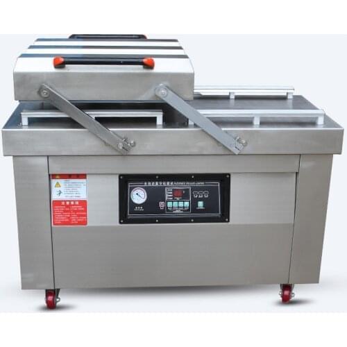 Vacuum sealing machine for food bags Double chamber flat vacuum packaging machine Printing function Automatic Vacuum-Packer