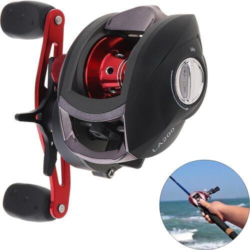 12+1BB High Speed 8.1:1 Gear Ratio Fishing Bait Casting Reel Braking Force 8KG / 17.6LB with Right Left Hand Optional