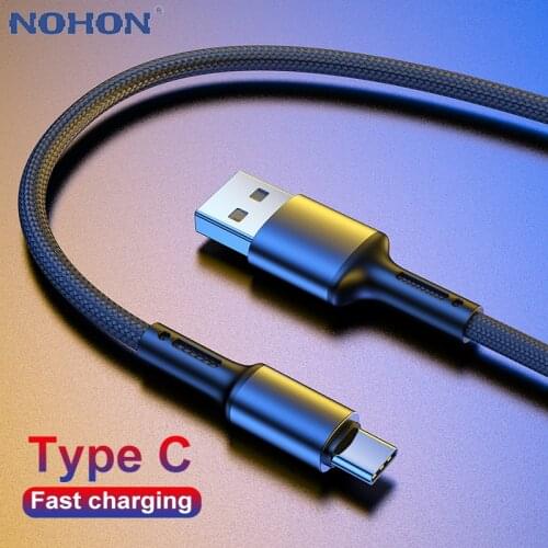 3M Fast Charging Type C USB Cable For Samsung S10 Xiaomi Redmi Note 7 Type C Mobile Phone Charging Origin Wire Cord USB C Cable