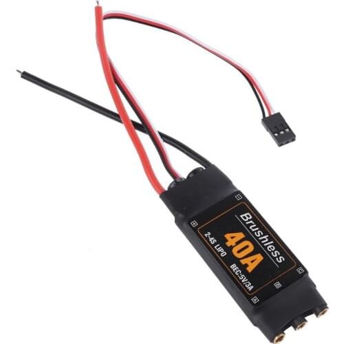 40A 2-4S Brushless Motor Speed Controller ESC for RC FPV Drone Airplanes Helicopter RC1076 short wire