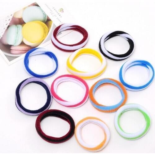 50bag 48pcs/bag large size 5.5cm Spandex material Head rope hair accessories elastic hair bands scrunchie