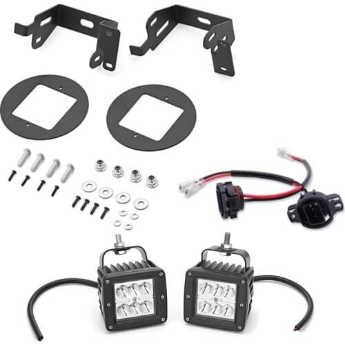 Car Light Accessories For 2014-2020 Toyota 4Runner Bumper 24W LED Driving Fog Light Bezel Bracket & Adapter Wire
