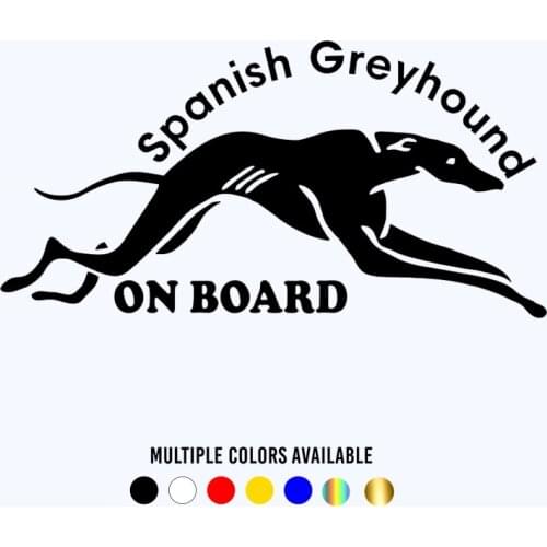 CK3088#20*10cm Dog in the car. English Greyhound. reflective funny car sticker vinyl decal silver/black auto stickers