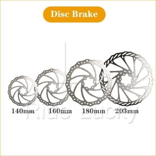 Ebike 140/160/180/203mm Stainless Steel Rotor Disc Brake For Mountain Road Cruiser Bike Bicycle Parts