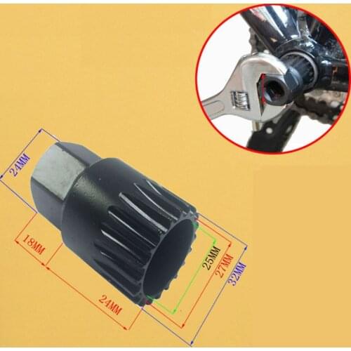 Carton Steel Bicycle Mountain Road Bike Bottom Bracket Repair Aid Tool Black