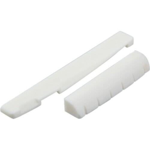 Buffalo Bone Guitar Bridge Nut Saddle for 6 String Acoustic Guitar Musical Instruments Guitar Accessories White #1JT