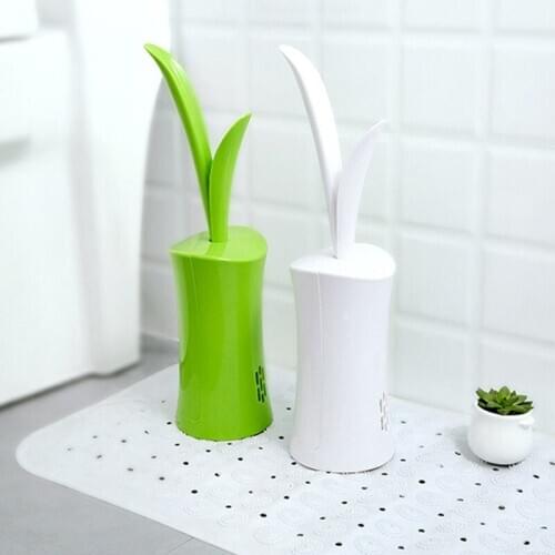 Creative Grass Shape Toilet Brush Set Scrubber Holder Set Bathroom Cleaning Brushes Tool Art Bathroom Decor Lavatory Accessories
