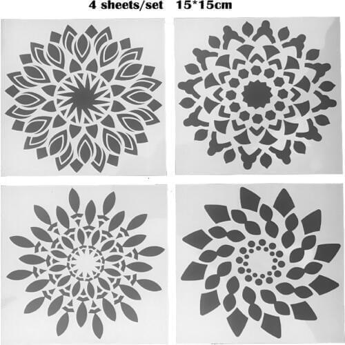 Mandala Bullet Journal Stencil Painting Template DIY Scrapbooking Sjablonen Wall Decoration Office School Supplies Stationery