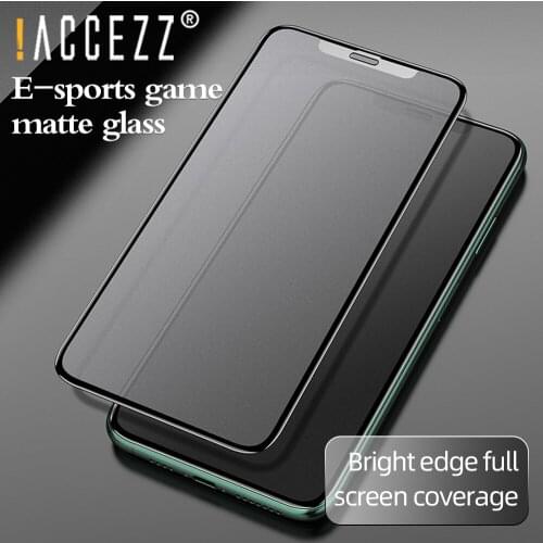 !ACCEZZ 9D Matte Frosted Tempered Glass Full Cover Glass For iPhone 12 Mini Pro Max Anti-fingerprint Screen Protector Glass Film