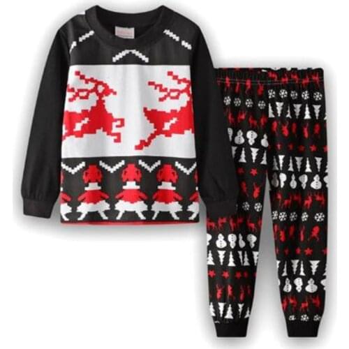 New Autumn Baby Girls Pajamas Sets Sports Suit Long Sleeve T-Shirt + Pants Kids Childrens Sleepwear Clothing Nightwear 2-7y P35