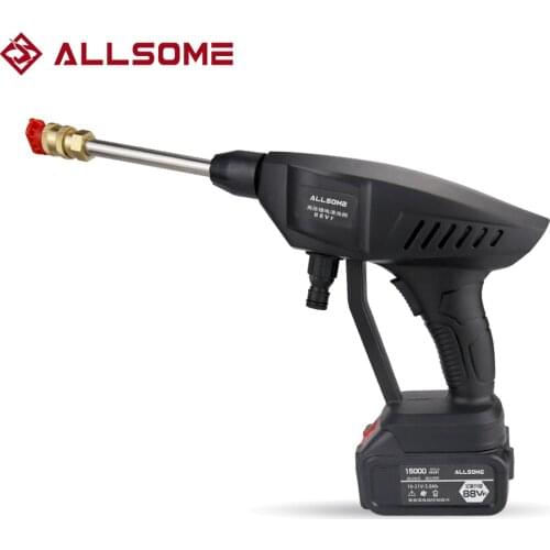 ALLSOME 30BAR Cordless High Pressure Car Washer Portable Washing Machine Pressure Water Gun Foam for Makita Battery