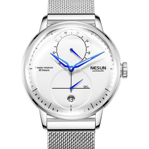 Switzerland Luxury Brand Watch Men Automatic Mechanical Mens Watches NESUN sSapphire Energy Display Luminous Waterproof N9605-2