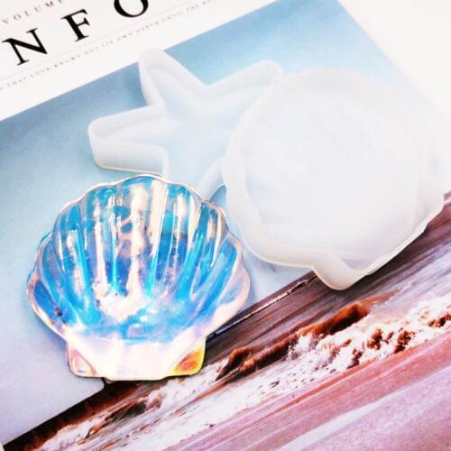 1PC shell Craft DIY Transparent UV Resin epoxy Silicone Combination Molds for DIY Making Finding Accessories Jewelry