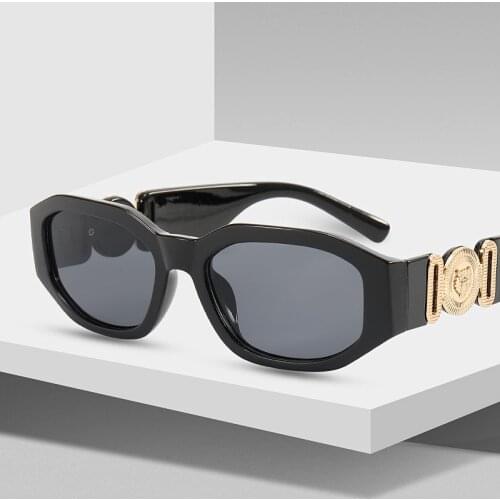 Vintage Steam Punk Personalized Luxury Small Frame Sunglasses Men &Women Fashion Square Sun Glasses Shades UV400 Vintage Glasses