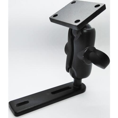 Heavy Duty Scooter Brake/Clutch Reservoir Base 6 CM Double Socket Arm with Standard AMPS Hole Pattern for GPS Navigator