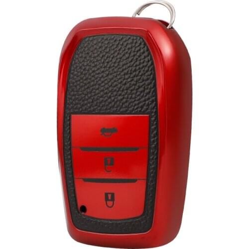 TPU Car Key Case Cover For Toyota Chr Rav4 Auris Avensis Prius Aygo Camry Corolla Land Cruiser 200 Prado Crown 3 Buttons Fob