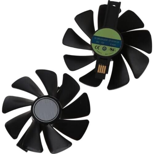 2Pcs CF1015H12S 12V Cooler Fan Replacement For Sapphire NITRO RX 580 570 480 470 4G RX Vega64 8GB Graphics Card Cooling Fan C26