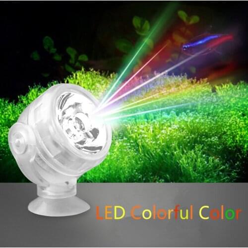 Underwater Lamp Waterproof LED Colorful Aquarium Light LED for Coral Reef Fish Tank Submersible Aquarium Light Spot Lamp