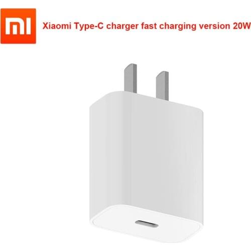 Xiaomi Type-C charger fast charging version 20W is suitable for Xiaomi and iPhone 5V--3A 9V-=2.22A 12V= 1.67A 20W MAX