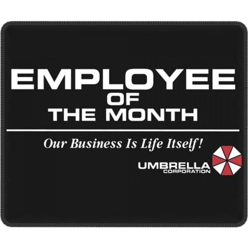 Umbrella Employee Of The Month Humor Mouse Pad Umbrella Corporation Antislip Mat Pads Rubber PC Table Decoration Cover