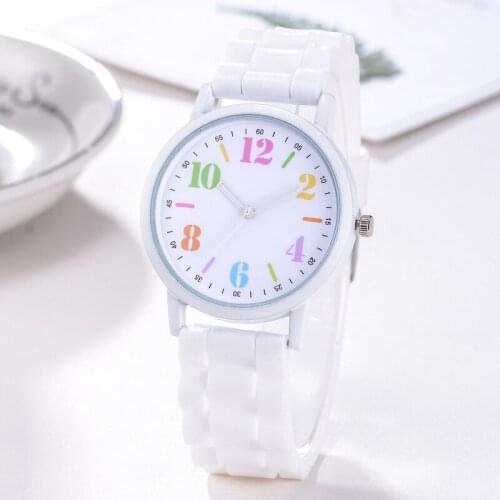 1Pc Women Silicone Motion Quartz Watches Wrist Watch Waterproof Clock Womens Watch casual dress