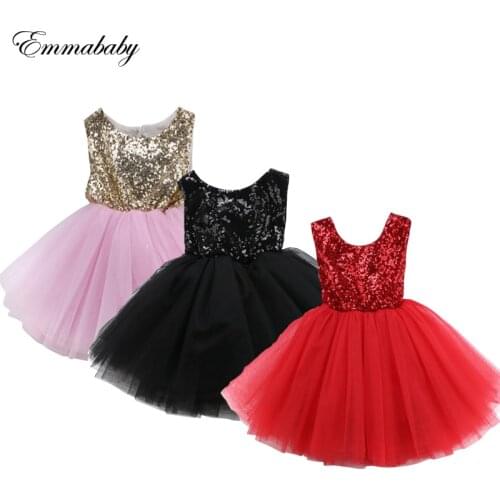 2019 New Girls Dress Pink Red Black Kids Dresses For Girls Party Dress Bridesmaid Dresses Sleeveless Backless Ball Gown Clothes