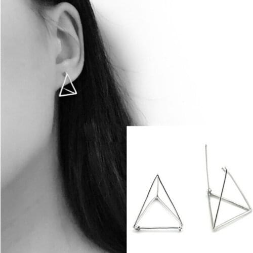 2020 Minimalist Geometric three-dimensional Earrings Jewelry Women Hypoallergenic Stud Earrings