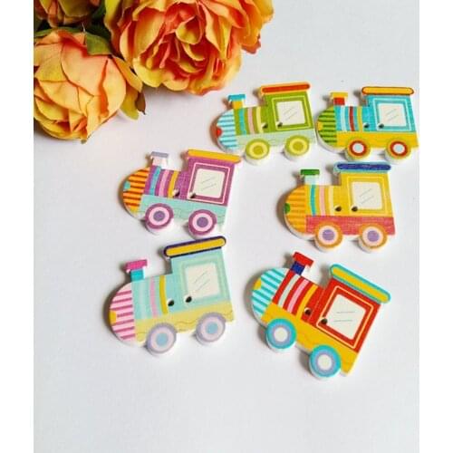 30Pcs Random Mixed Wood Button Sweater Coat Wooden Buttons scrapbooking Sewing Accessories bottoni for Crafts