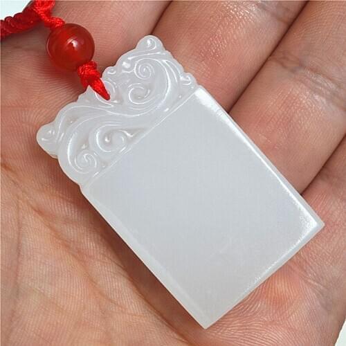 Afghan natural Kunlun jade pendants jade without incident license trumpet pendant pendant male