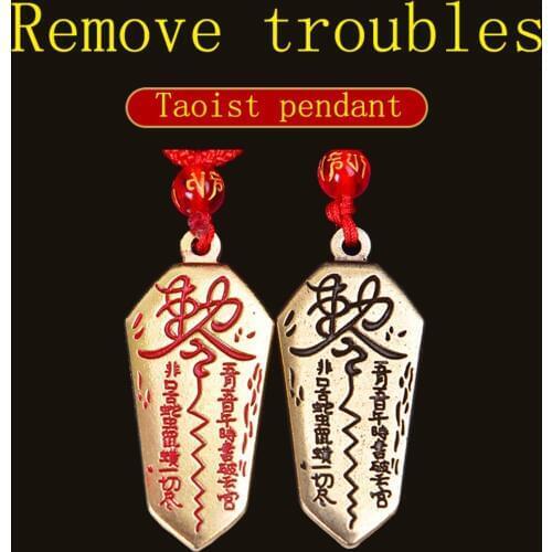 Taoism Symbol Talisman Amulet Pendant Necklace For Men Necklace Taoist Yin Yang Taichi Symbol Amulet Stainless Steel Pendant