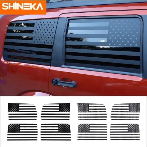SHINEKA Car Rear Window Decoration Cover Trim Stickers Decals Exterior Accessories For Dodge Nitro 2007 2008 2009 2010 2011 2012