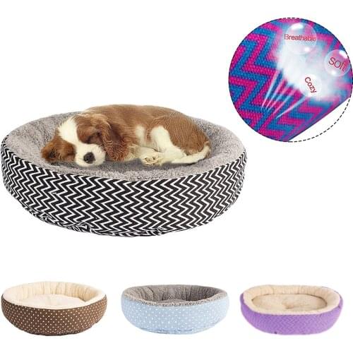 Marshmallow Dog Bed House Round Bed Fodable Cat Sleeping Mat Pad Nest Kennel Sofa Cat Bed For Cat Dogs Super Soft Plush Dogs Mat
