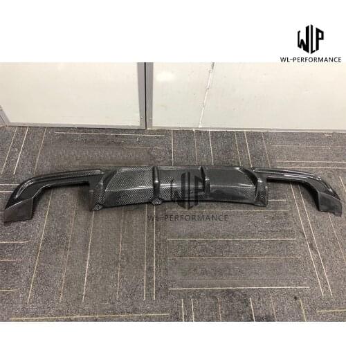 E90 High Quality Carbon Fiber Rear Lip Bumper Splitter Diffuser Car Styling Double Out For BMW 3 Series E90 MT Car Body Kit