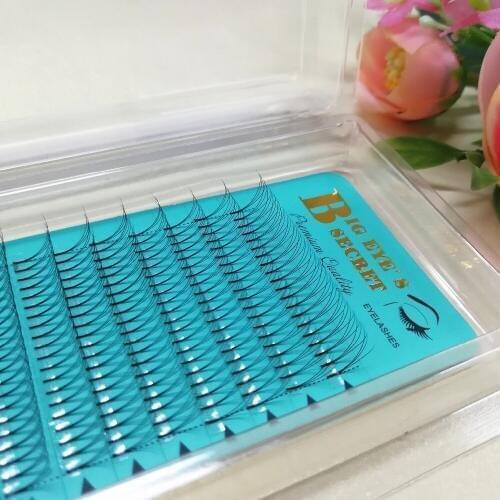 Big eyes secret Russia 3D 0.07mm 0.10mm 0.12mm Premade fans 8-15mm for beauty eyelash extension Pre made fans