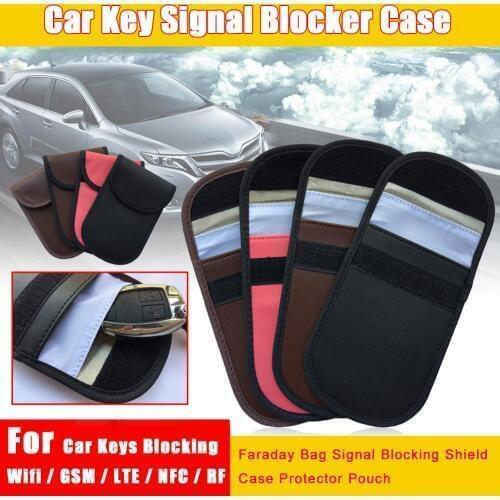 GSM/LTE/NFC/RF Signal Blocking Bag Cover car key signal blocker case Pouch For Keyless Car Keys Radiation Protection Cell Phone