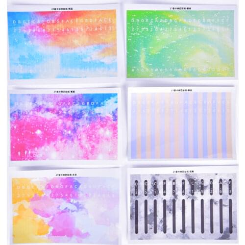 Kalimba 21 Key Sticker Percussion Accessories for Learner Musical Instrument Kit