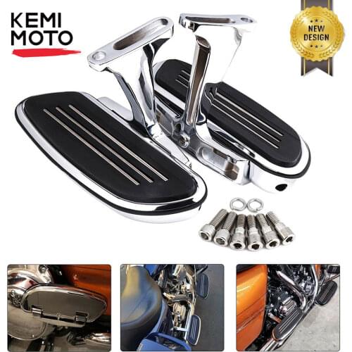 For 2021 Motorcycle Foot Pegs Footrest Passenger Floorboard Footboard Mount For Touring Road King Street Glide 93-2020