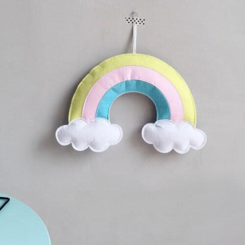 Rainbow Cloud Wall Hanging Decoration Baby Room Kids Tent Decoration Children Room Accessories Photo Props Nordic Home Decor