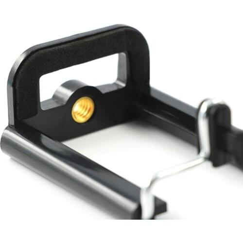 Newesoutorry Phone Holder Stand, Novel Cell Phone Clip Bracket Holder For Tripod Stand W/ Standard And Color Is Black