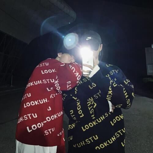 2020 Autumn Winter New Casual Warm Mens Pullover Fashion Letter Print Pullovers Sweaters Loose Hip Hop Streetwear Sweater Men