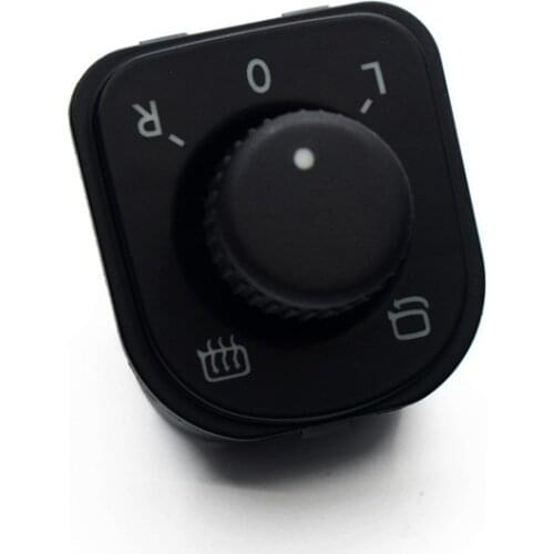 Side Mirror Window Adjust Switch Knob w/ Folding For VW Golf Je.tta 5 6 Passat B6 Tiguan CC for Seat 2004-2014 1K0959565J