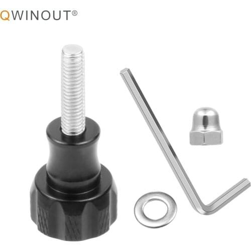 QWINOUT M5 Short Thumb Knob Screw Nut Adjustable Wrench for GoPro Max Hero 9 8 7 6 Action Cameras for MTB Cycling Bike Bicycle