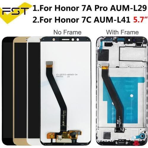 5.7''For Honor 7A Pro LCD Display Touch Screen Digitizer+Frame For Huawei Honor7A Pro Display Honor 7C AUM-L33 AUM-L29 AUM-L41