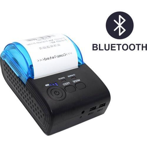 58mm Receipt Printers Bluetooth Thermal Printer Portable USB POS Printer With Thermal Paper For Supermarket, Shopping Mall